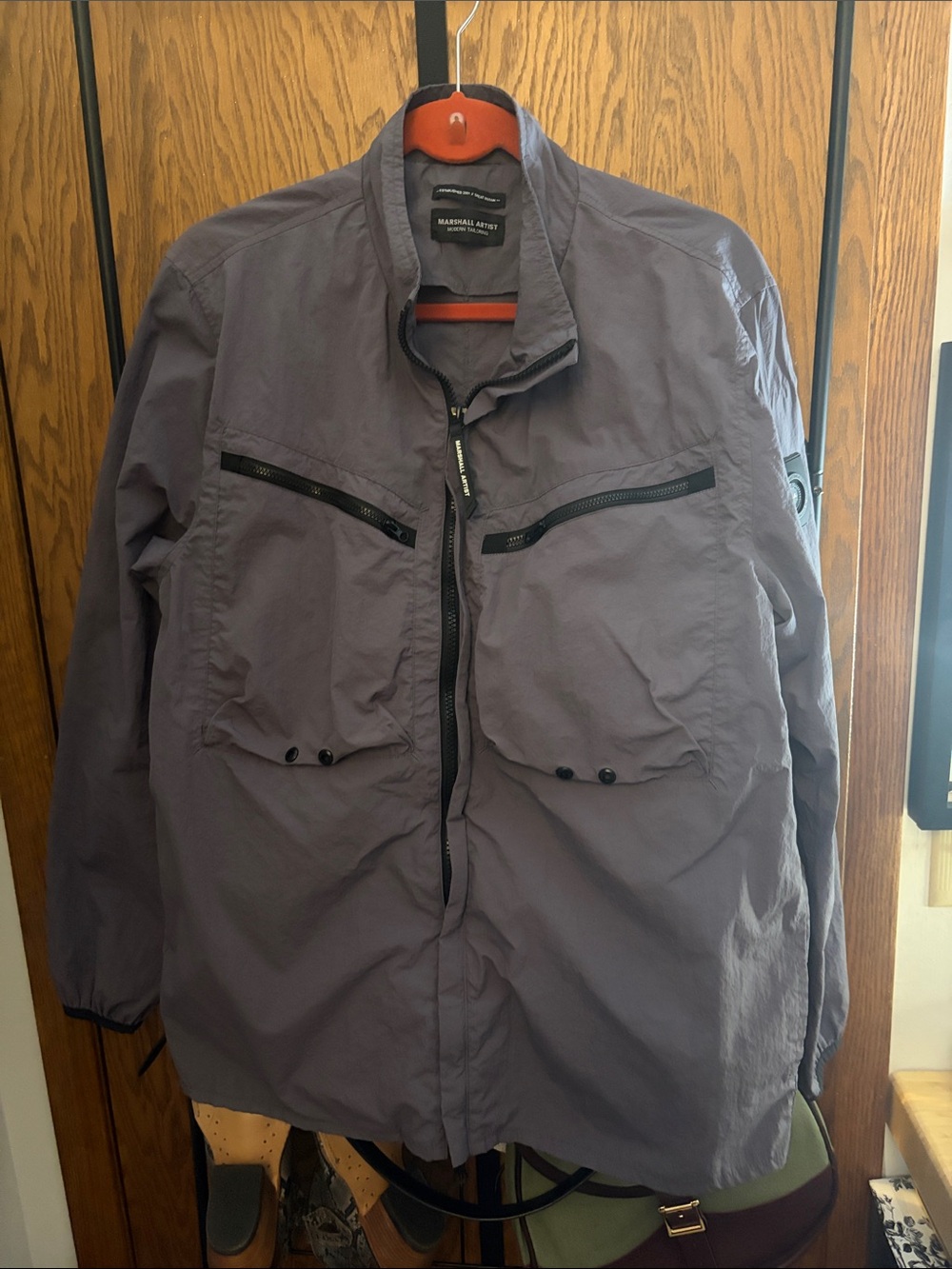 Men's Slate Gray Windbreaker Jacket
